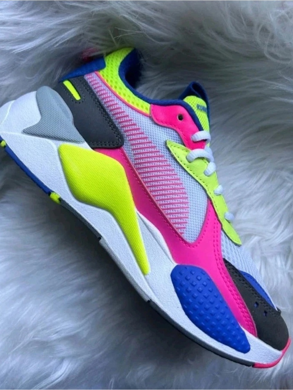 Puma RS-X Toys Women's Shoes Fluorescent Neon Running Sneakers Size 6 US
